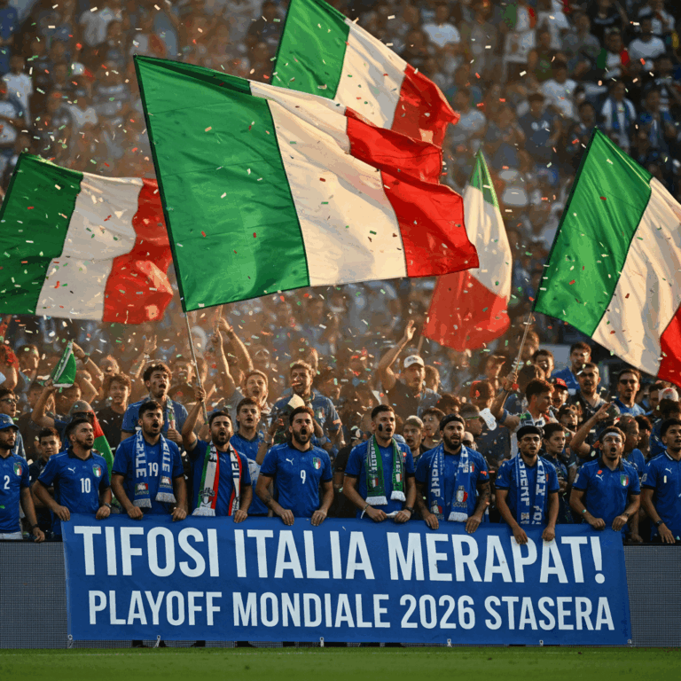 Tifosi Italia Merapat! Ini Jadwal Undian Playoff Piala Dunia 2026 Nanti Malam